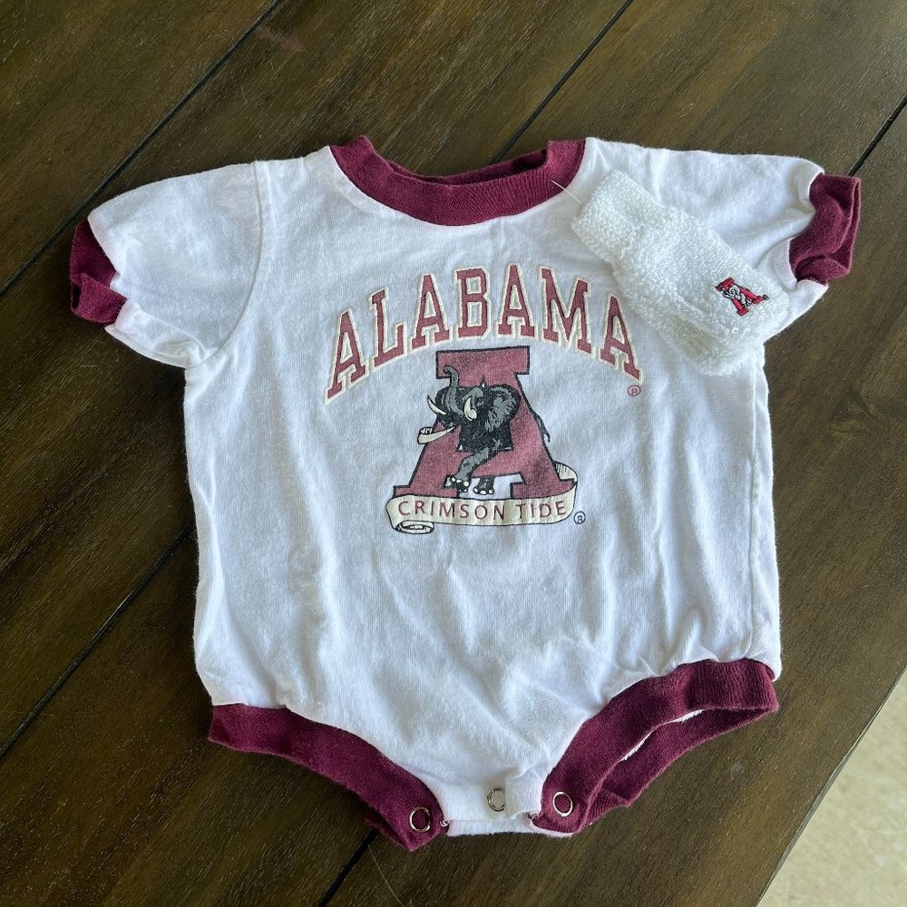 Vintage Baby CHM co Kids Alabama Tide onsie
